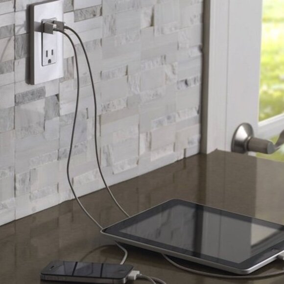 Dual Charger Electrical Outlet, 2 USB and Outlet - Picture 4 of 9